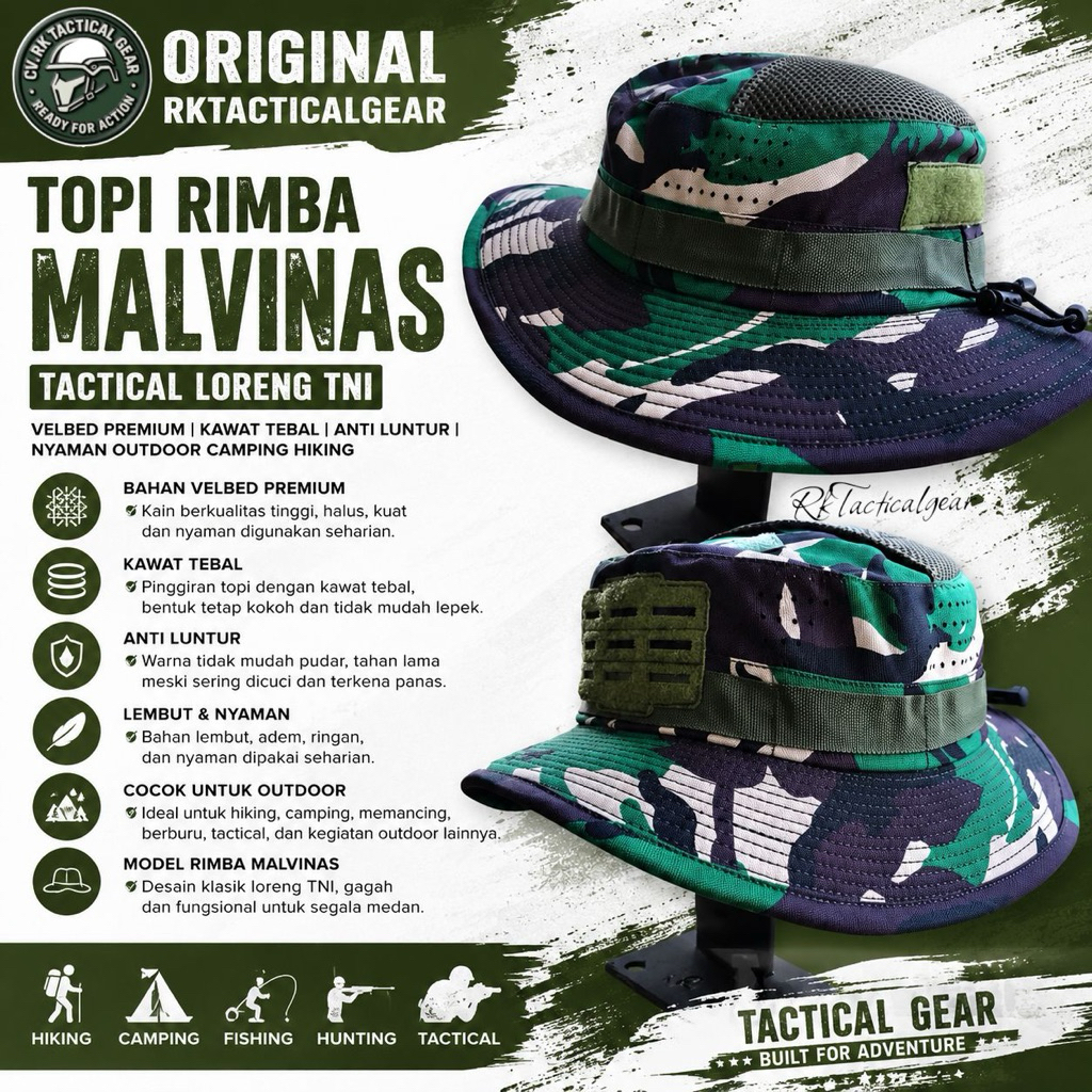 Jual Topi Rimba Tni Terlengkap & Harga Terbaru Juli 2026 | Shopee Indonesia
