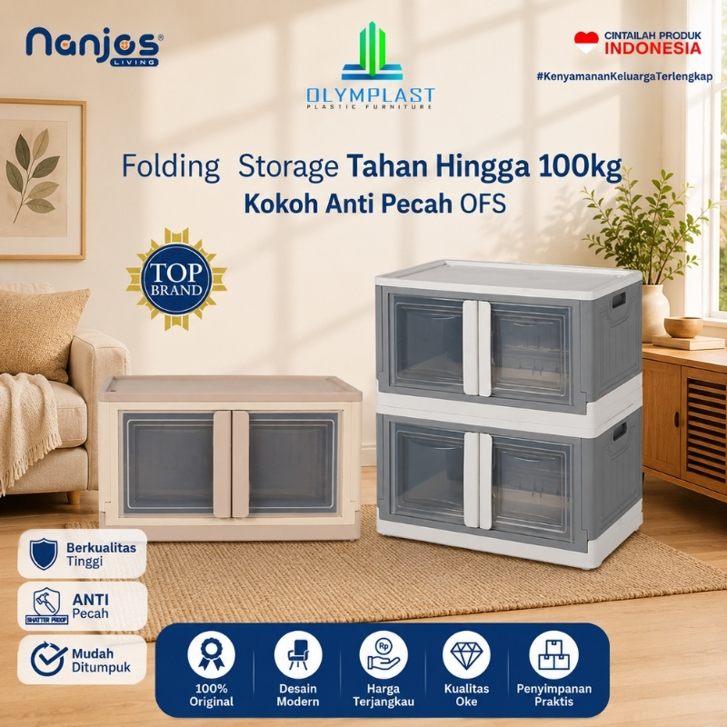 Jual Olymplast Folding Storage / Box Kotak Kontainer Penyimpanan ...
