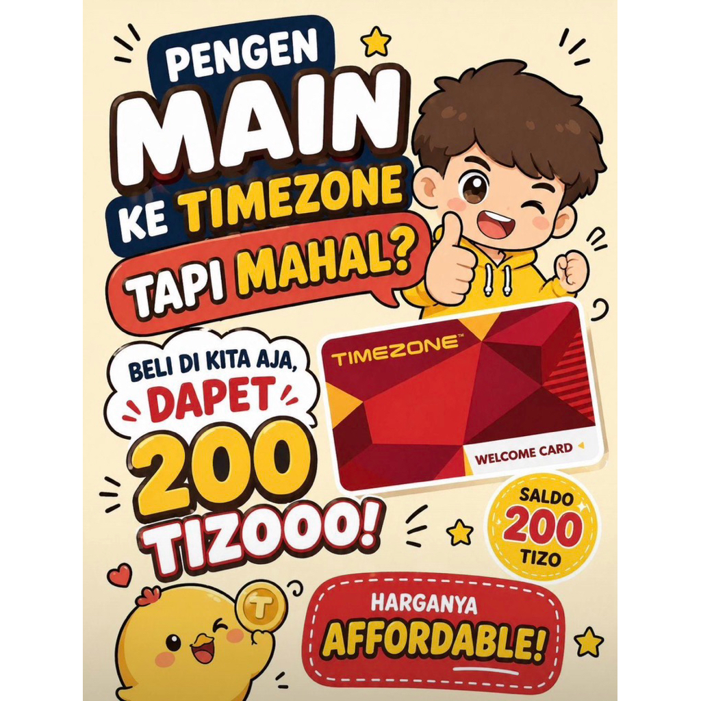Jual KARTU TIMEZONE 200 TIZO | Shopee Indonesia