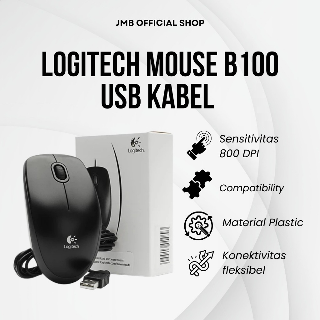 Jual Mouse Logitech B100 Terlengkap & Harga Terbaru Juli 2026 | Shopee ...
