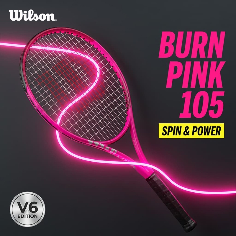 Jual Wilson BURN PINK V6 105 S Raket Tenis Performance Tennis Rackets ...