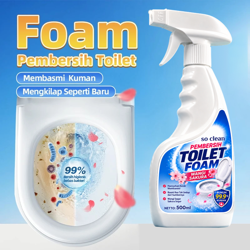 SoClean | Foam Pembersih Kamar Mandi Original Pembersih Toilet Kerak Membandel 500ml- Toilet Cleaner SoEasy / GlowHome