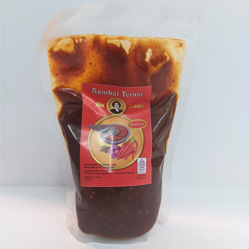 Jual Bu Lani Sambal Terasi Bawang Geprek Hijau Ekonomis 1kg 1000gr