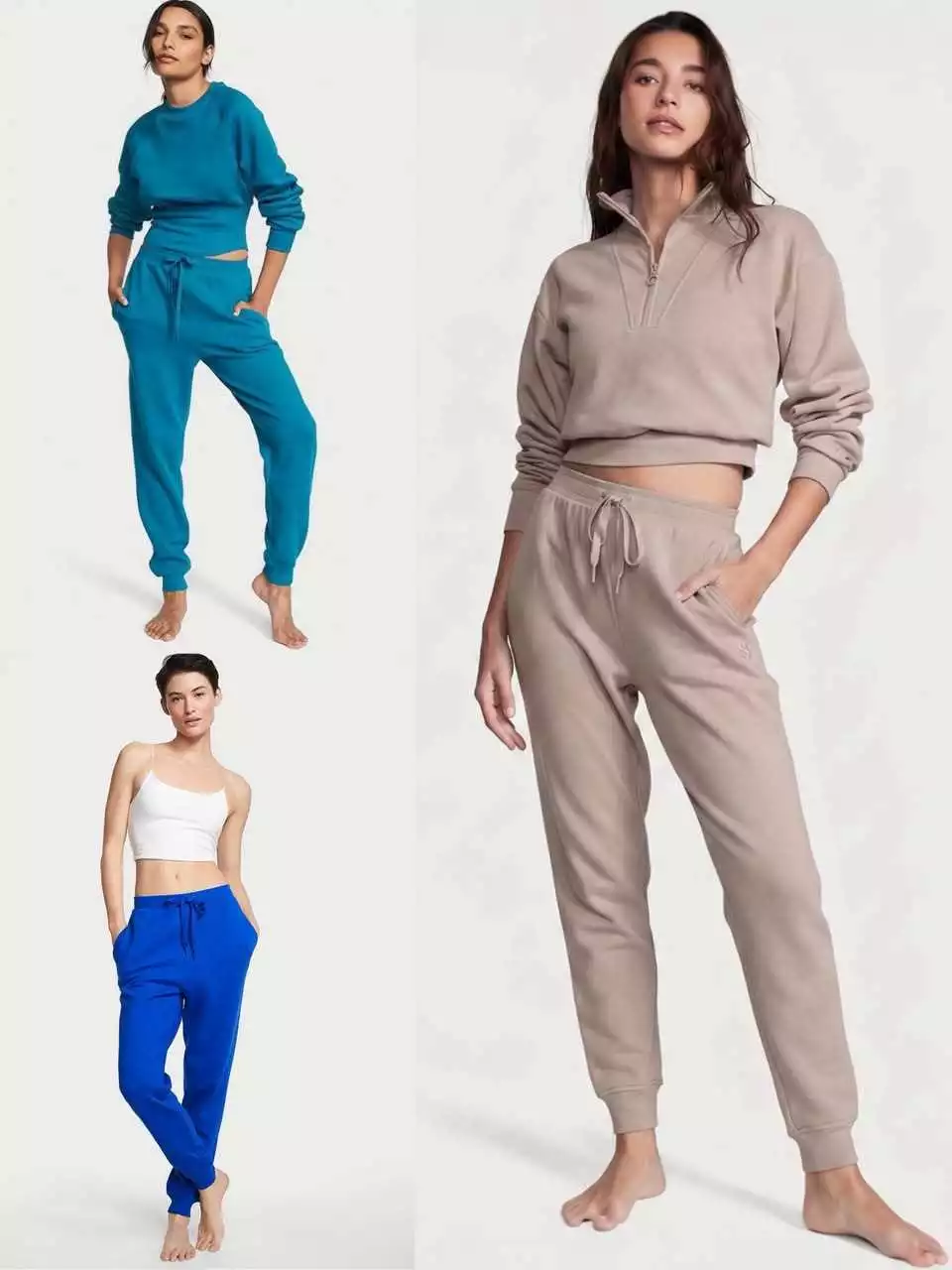 Celana Jogger Wanita Sporty Women's Cotton Fleece High-Rise Jogger Pants - VS-2596