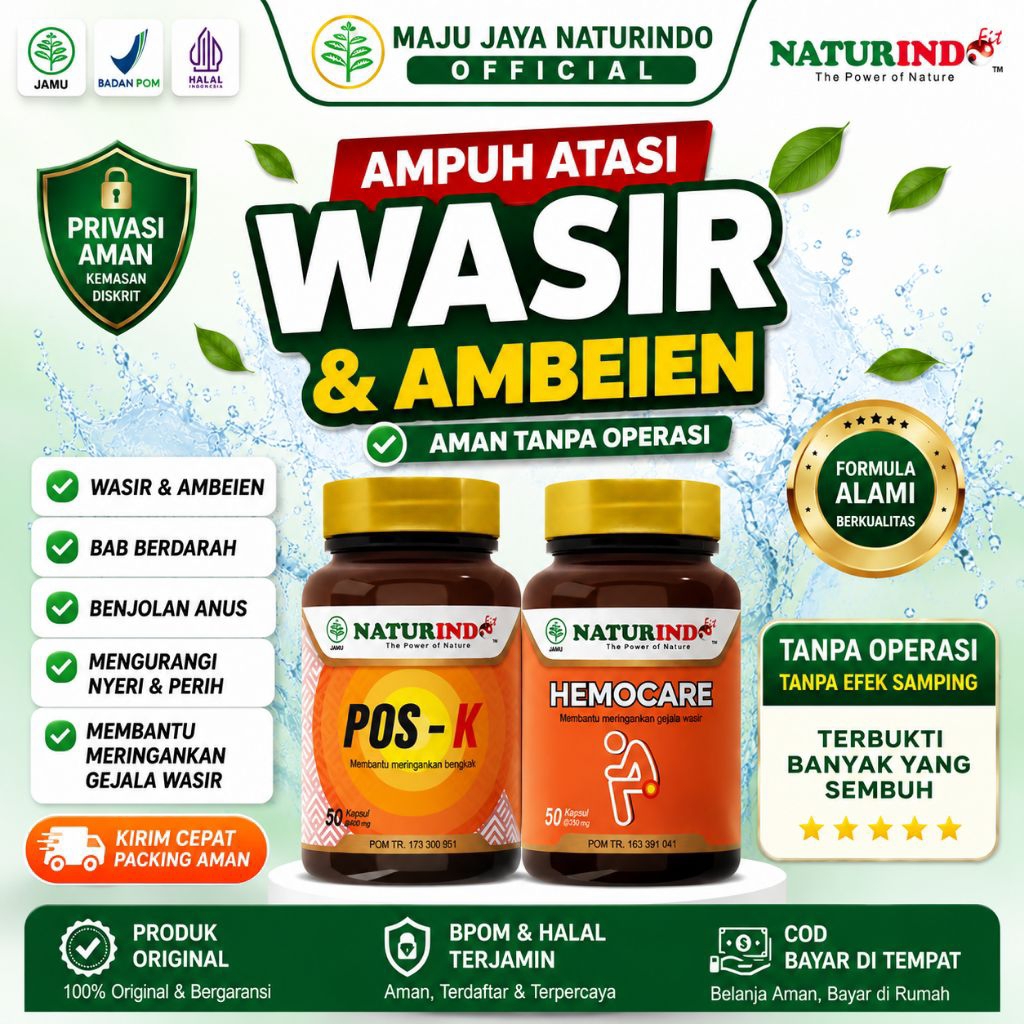 Obat Wasir Ambeien Stadium 1-4  Bab Berdarah Benjolan Anus Kecilkan Benjolan Ampuh