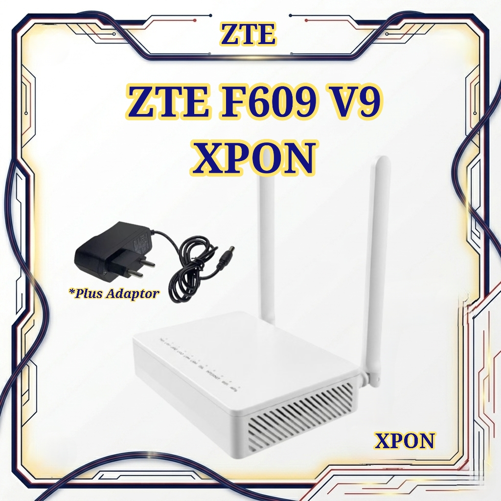 Jual ZTE F609 V9 XPON modem wifi ont xpon router fiber optic | Shopee ...