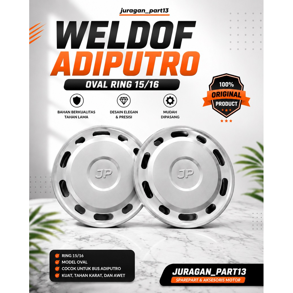 Jual WELDOF WELDOP TRUCK CENTER ENGKEL HINO MODEL ADIPUTRO OVAL BAHAN ...