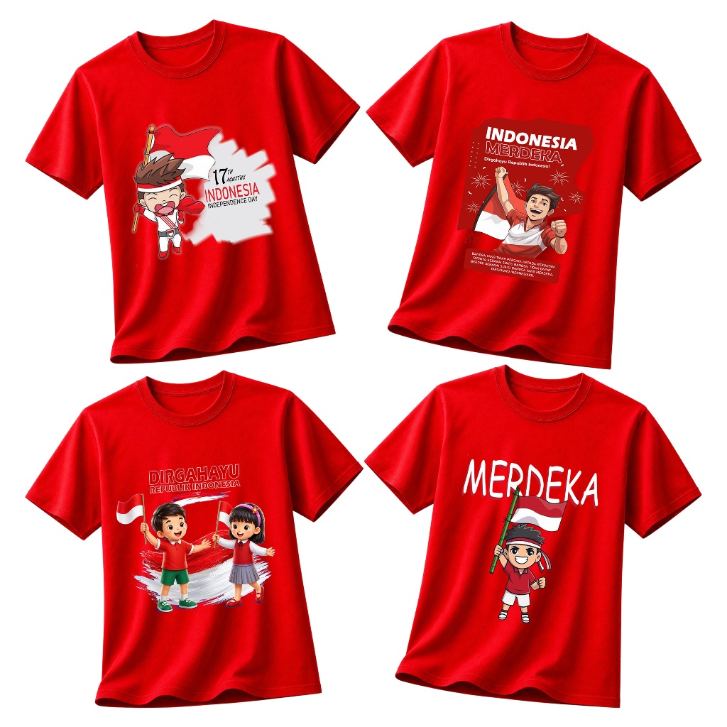 WENZ T-shirt hut ri 81 merdeka - unisex 17 agustus