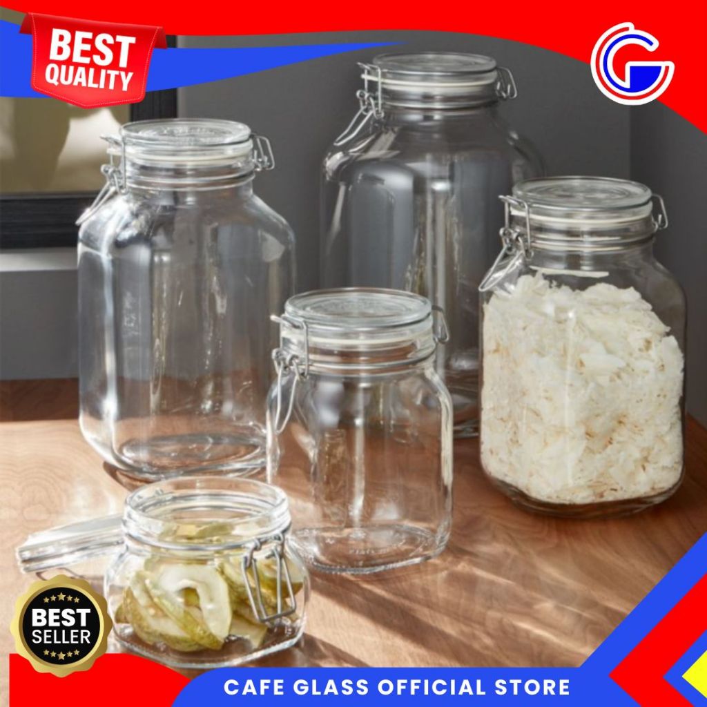 Toples Kaca Hermetico - Toples Kue Murah - Toples Lebaran Kaca