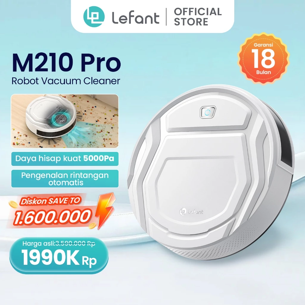 Lefant M210 Robot Vacuum 5000Pa APP Control