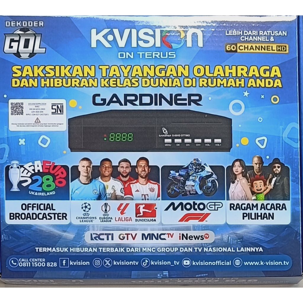 Jual receiver k-vision GOL Gardiner ottimo G-88 HD | Shopee Indonesia