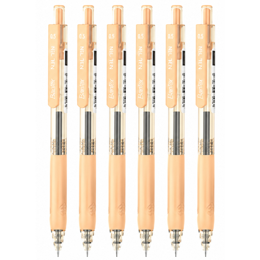 Bantex Gel Pen 0.5 mm / Pulpen Sekolah Tinta Anti Macet Cepat Kering Soft Grip Pastel BG1103 (5)