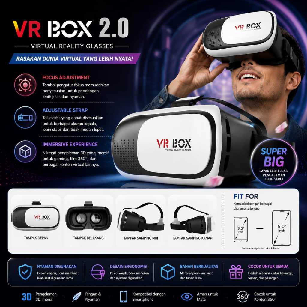 Jual VR Headset Terlengkap & Harga Terbaru Juli 2026 | Shopee Indonesia