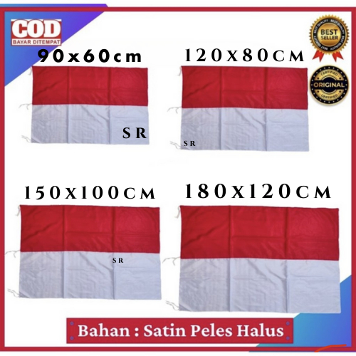 Jhoyan Bendera Indonesia Bendera Merah putih Satin