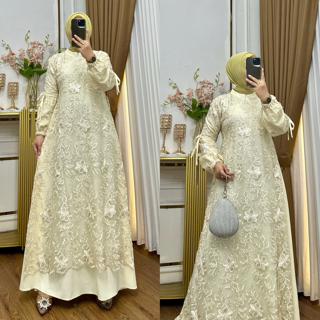 Tampil Elegan dan Mewah dengan Ameena Dress Lebaran Terbaru untuk Acara Spesial Anda