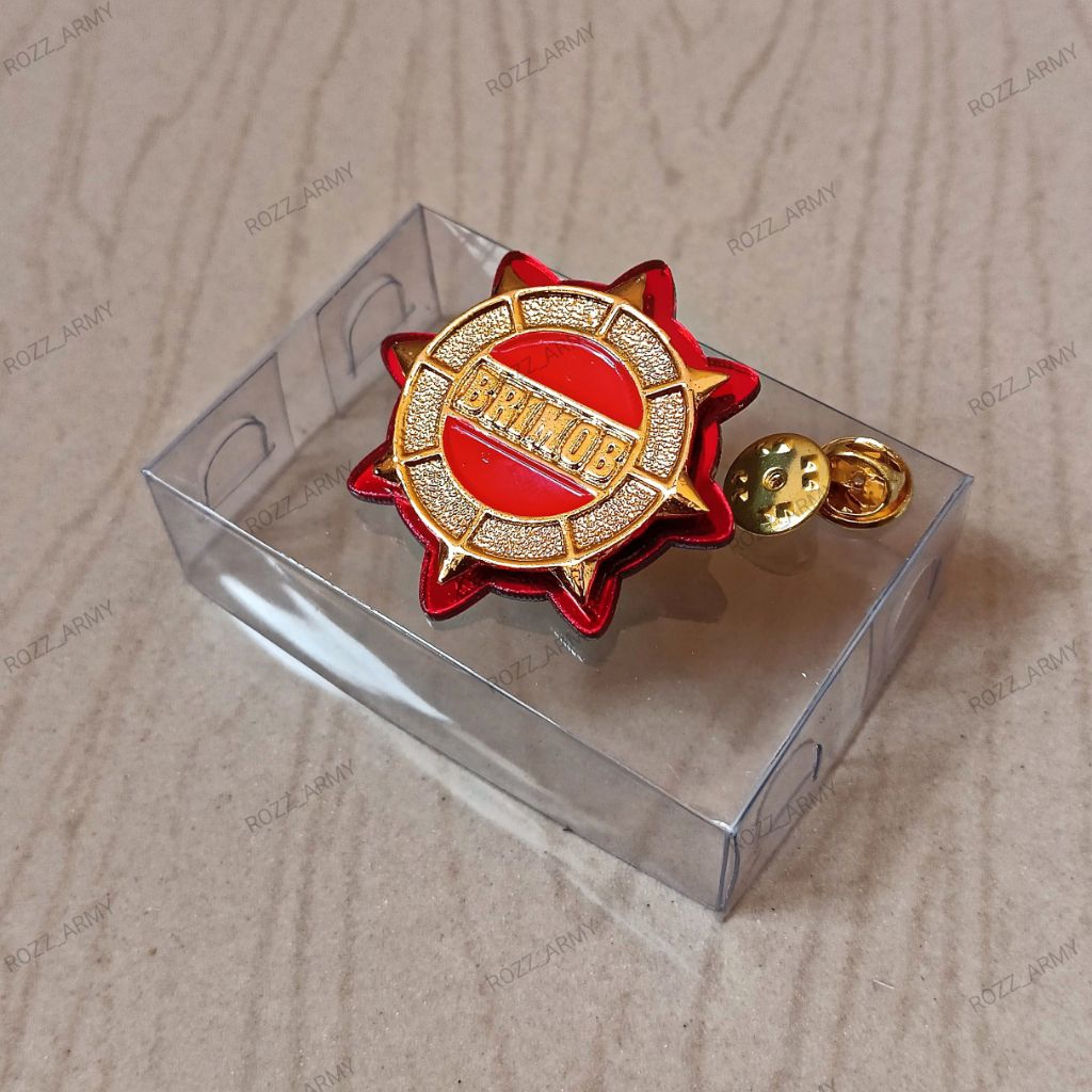 Jual pin brimob roda kompas kancing paku logam gold akrilic | Shopee ...