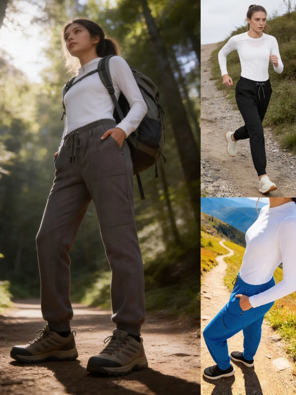 Celana Outdoor Trekking Wanita BYS Sport Cargo Lightweight Jogger - 2500