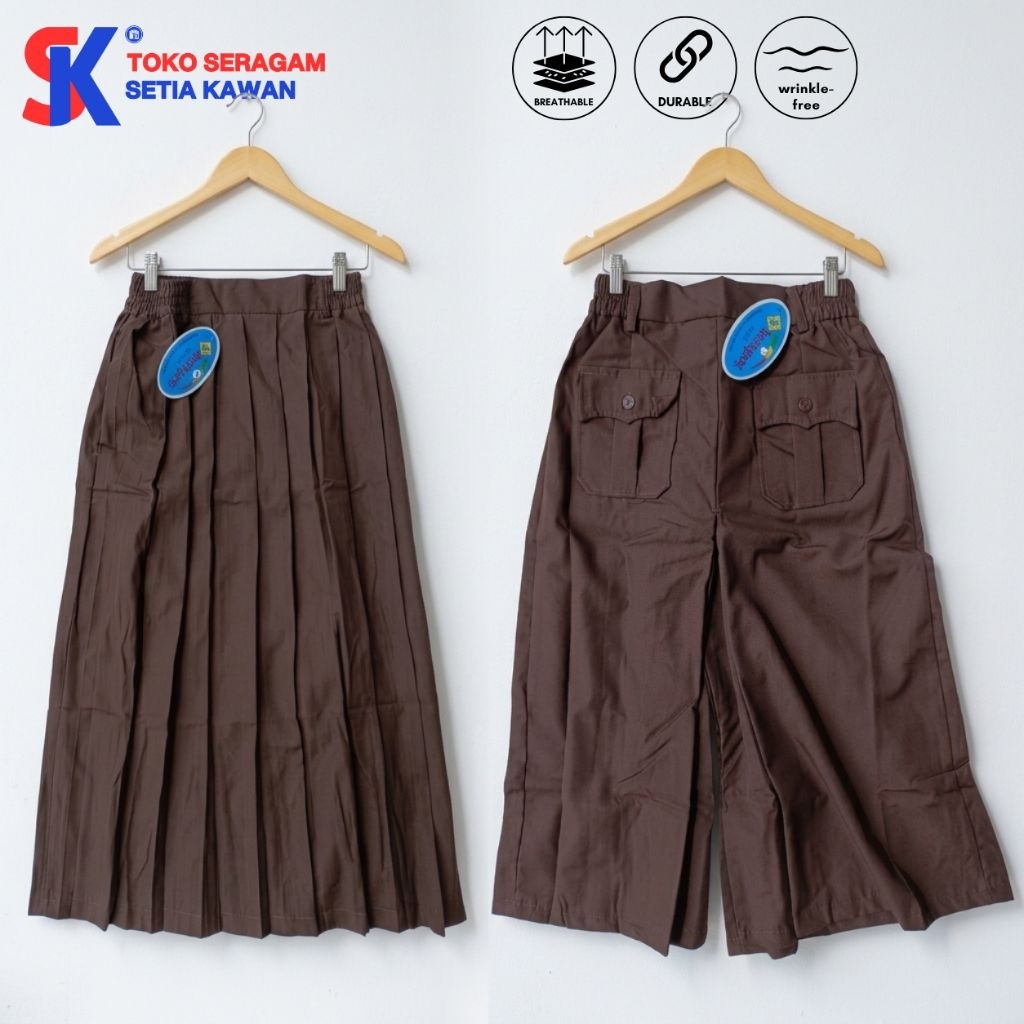 Jual Rok Pramuka SD Panjang / Rok Pramuka SD Panjang Rempel Kulot ...
