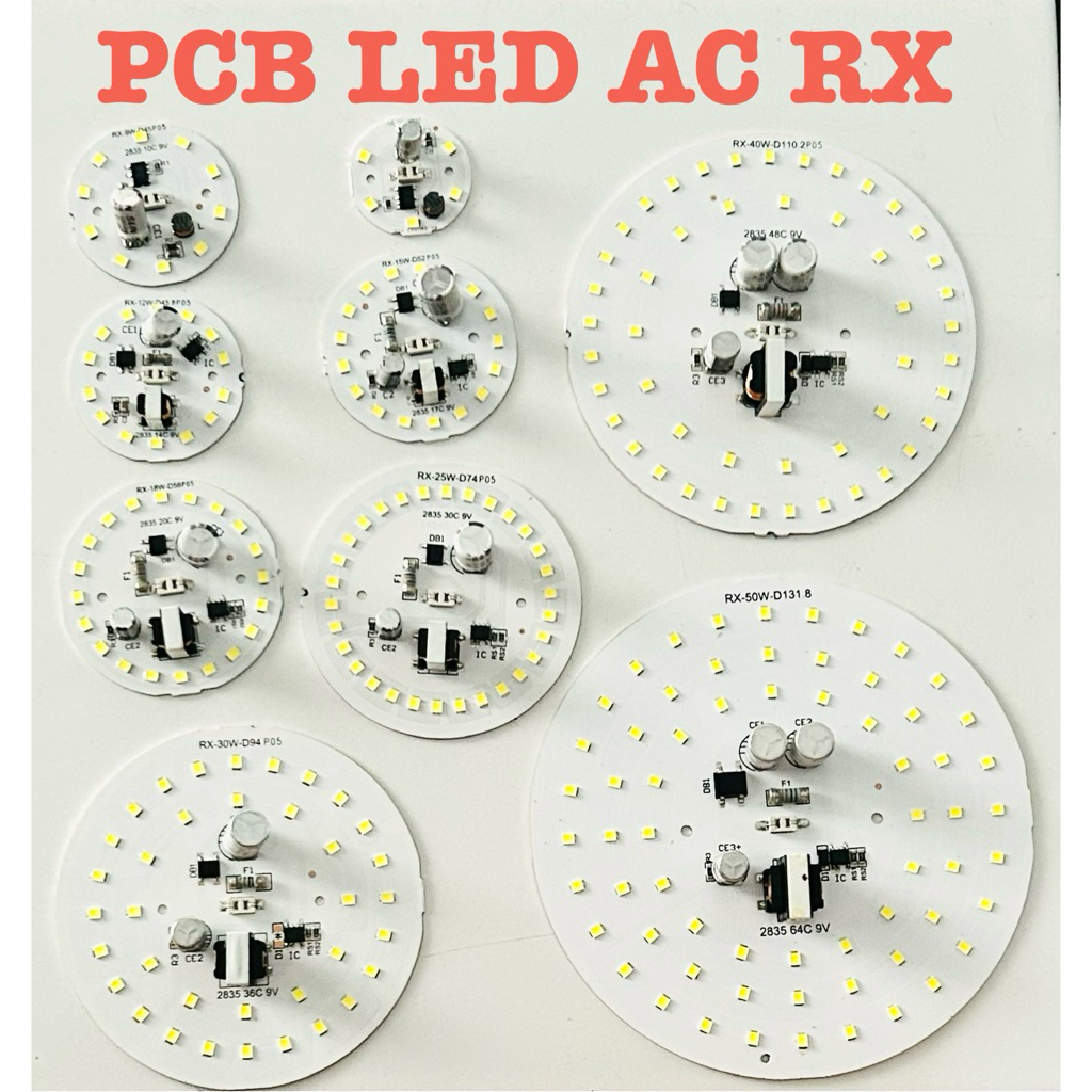 Jual PCB LED AC RX 5 9 12 15 18 25 30 40 50 Watt | Shopee Indonesia