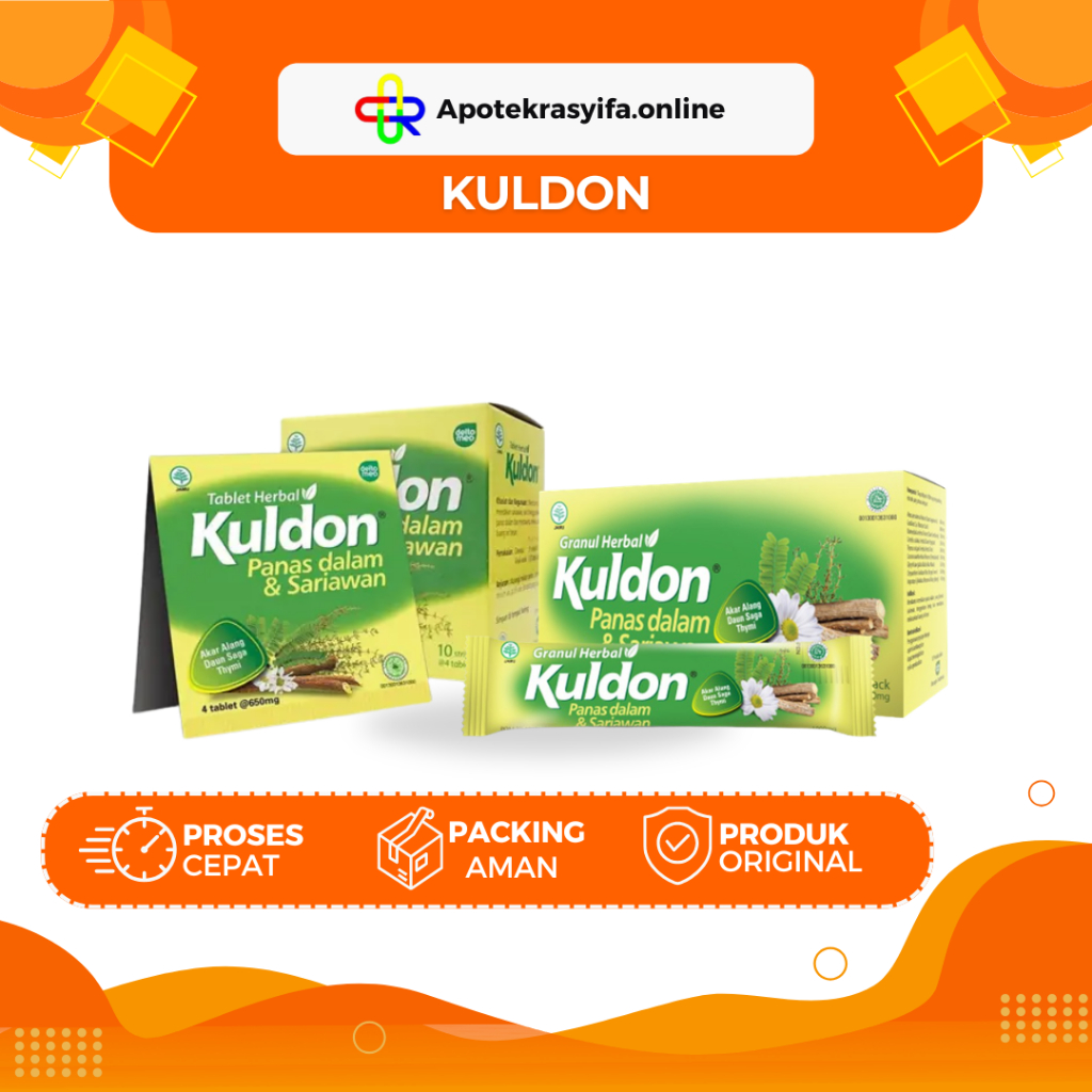 Jual Kuldon Sariawan Strip 4's Tablet Hisap Granul panas dalam ...