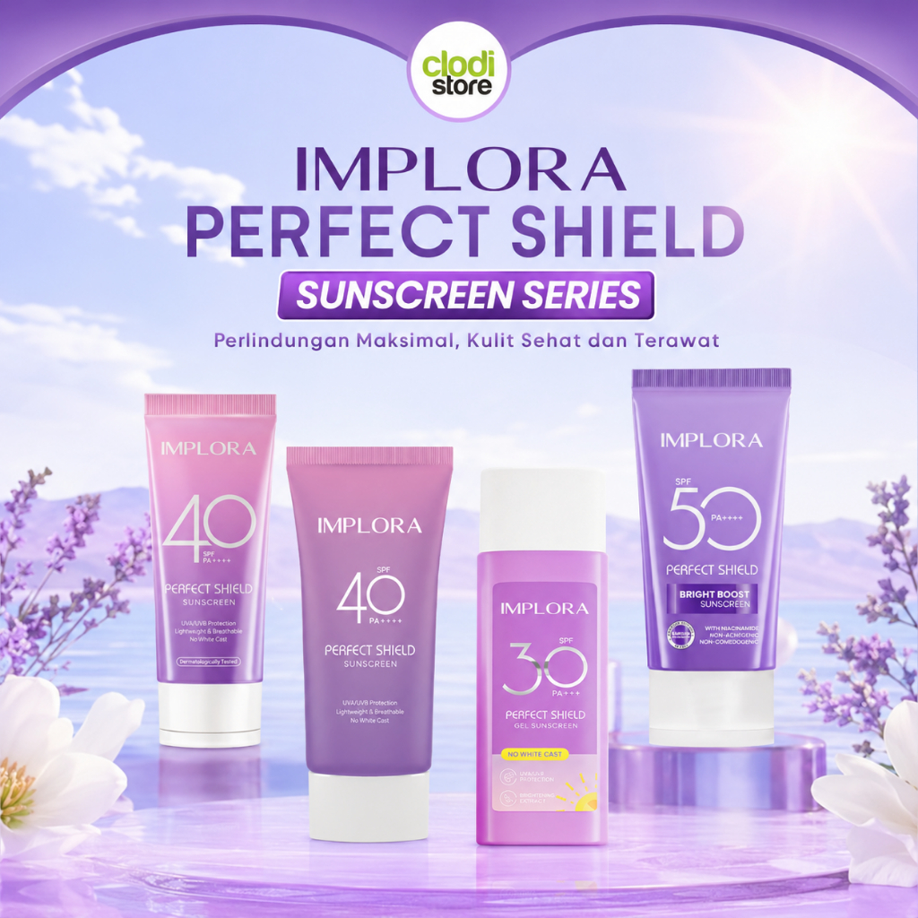 Jual Implora Perfect Shield Sunscreen SPF 40 PA++++ Sunscreen Wajah ...