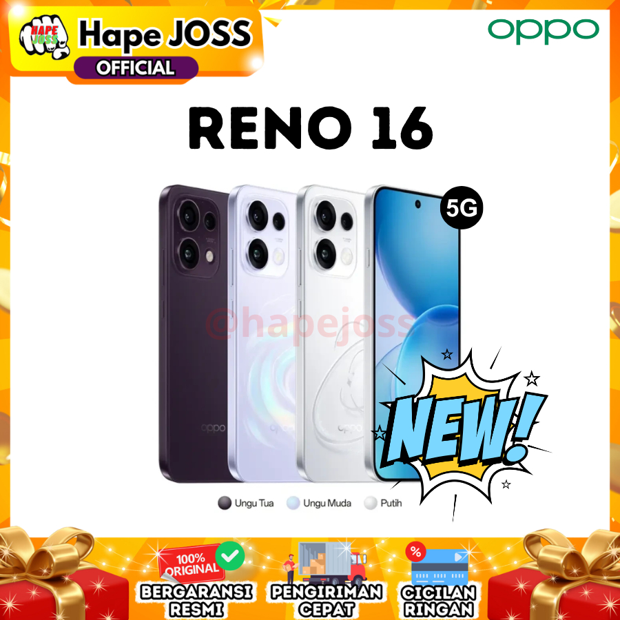 Jual Oppo Reno 16 5G 8/256GB NFC Garansi Resmi Indonesia ( FREE GIFT ...