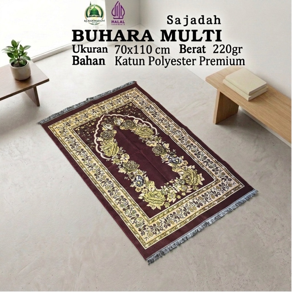 BUHARA MULTI TURKIYE| Sajadah Polyester Turkiye Travel Jumbo Premium Dewasa souvenir Umroh&Tahlil