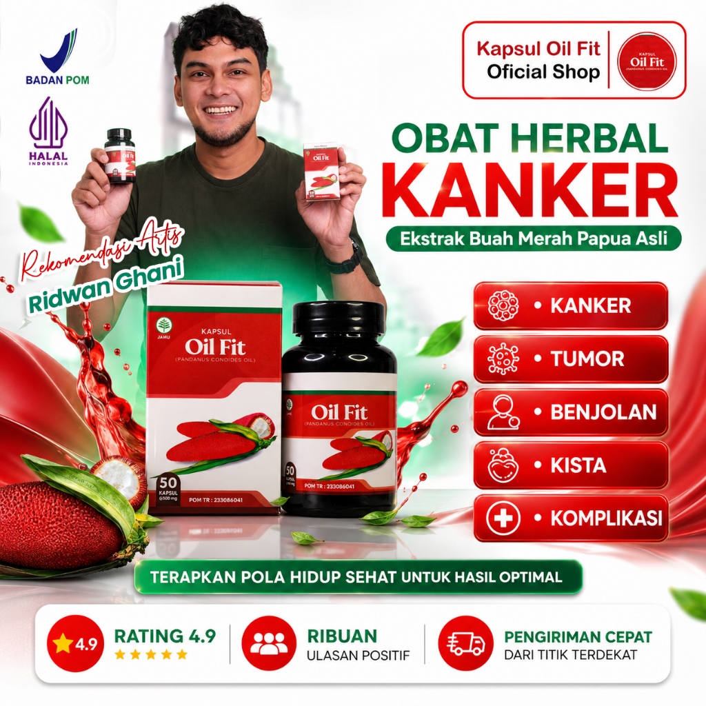 Obat Kanker PALING AMPUH NAMUN SETIAP ORANG HASILNYA BERBEDA Kapsul Oil Fit isi 50 kapsul