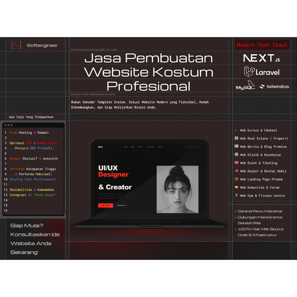 Jasa Pembuatan Website Portofolio Profesional & Premium