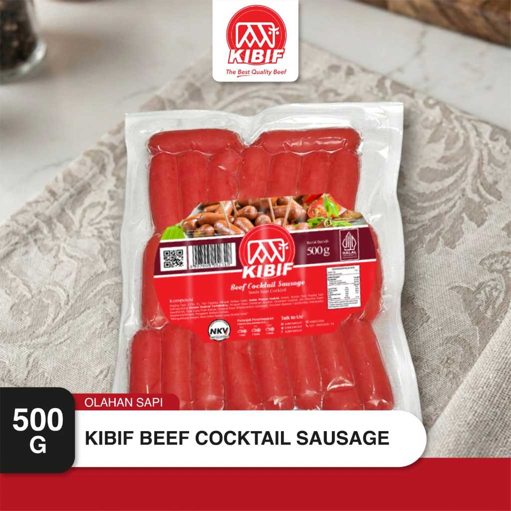 Jual Kibif Sosis Sapi Red Cocktail 500gr | Shopee Indonesia