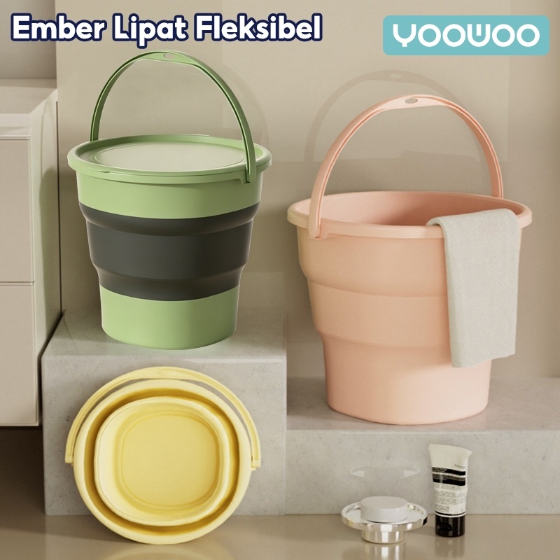 Jual YooWoo Ember Lipat Fleksibel Baskom Portable Plastik Silikon Cuci ...