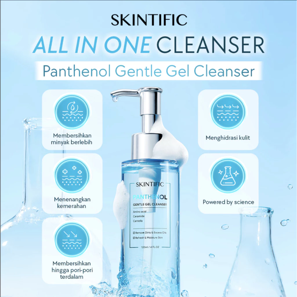 Skintific Panthenol Gel Cleanser 120ml Hydrating