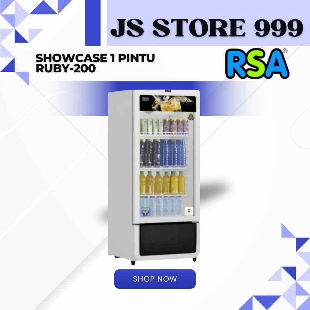 Jual RSA Showcase Ruby-200 3rak / Ruby200 Lemari Pendingin Minuman No ...