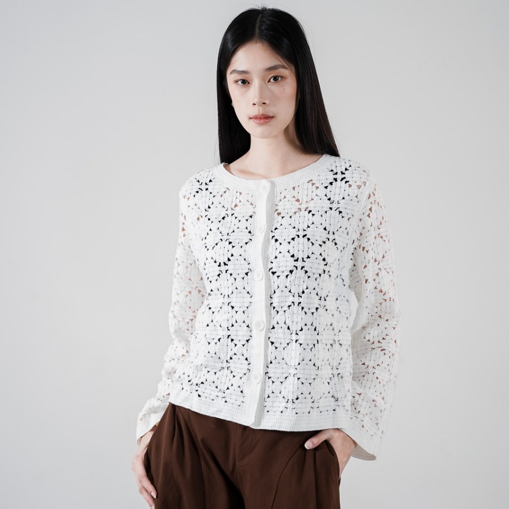 Jual This Is April Lucia Cardigan Rajut Wanita Lengan Panjang Textured ...