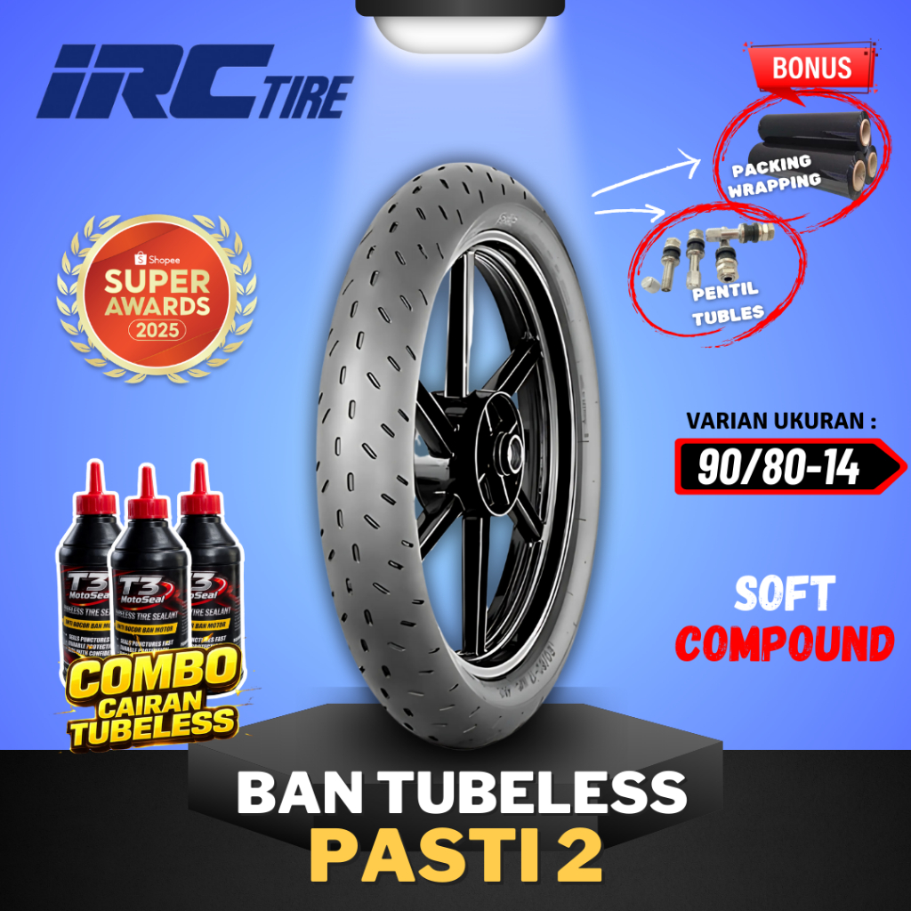 Jual [READY COD] BAN IRC SOFT COMPOUND FASTI 2 ( 90/80-14 / 90/80-17 ...