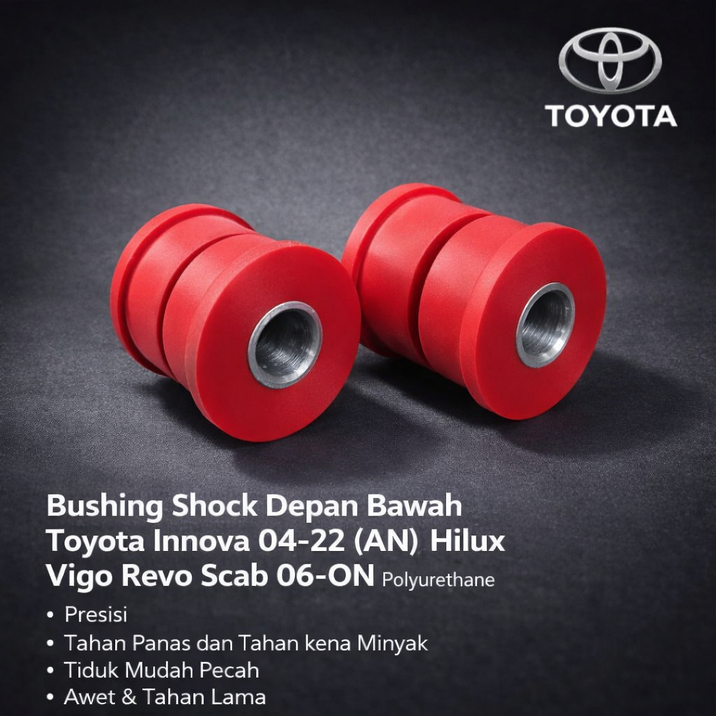 Jual Bushing Shock Depan Bawah Toyota Innova 04-22 (AN) Hilux Vigo Revo ...