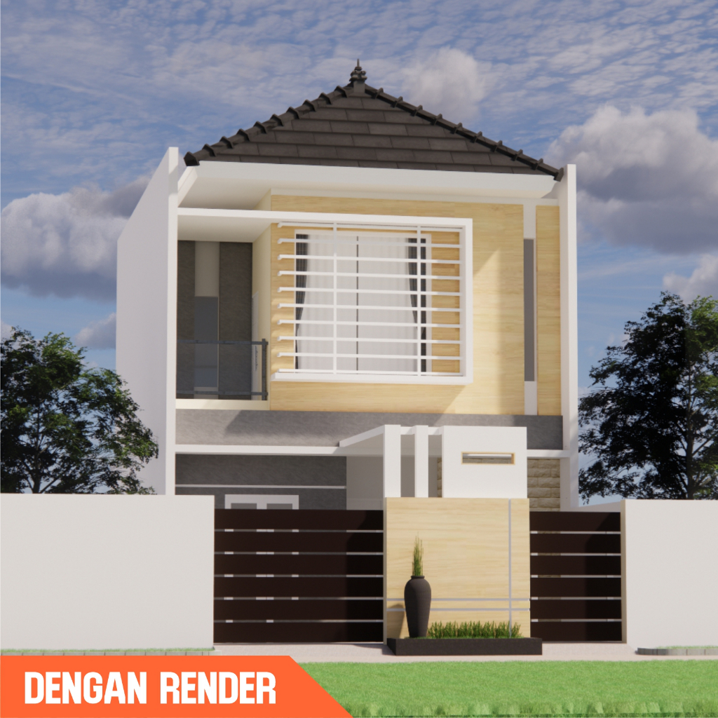 Jasa Desain Rumah Include Interior mulai 200 ribu 1 lantai
