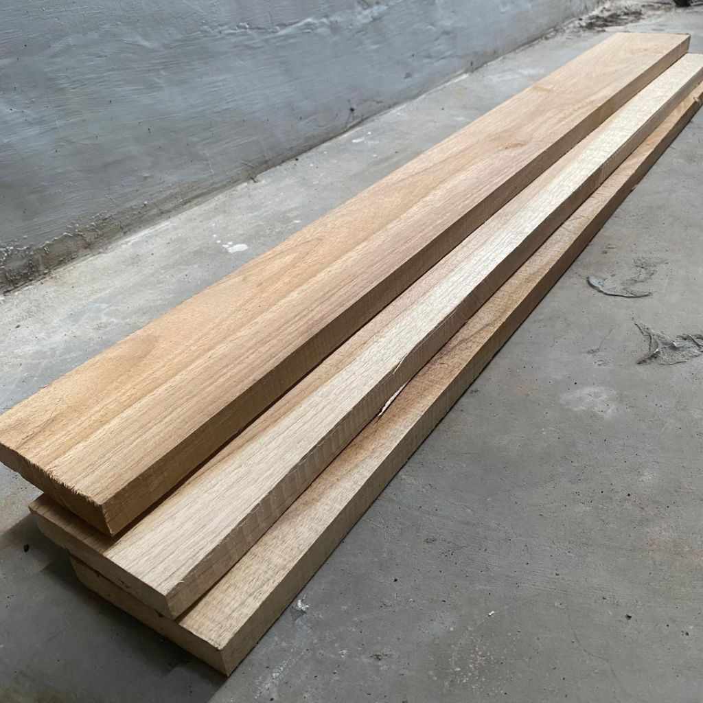 Jual Papan 2x20x200 cm Kayu Jati Asli Allgrade Sudah Serut Rapi Bahan ...