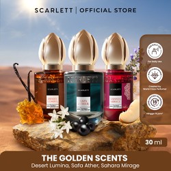 NEW! Scarlett Extrait de Parfum 30ml - The Golden Scents - Wangi fresh amber gourmand oriental floral fruity woody - Parfum Unisex Pria Wanita Tahan Lama For Daily Use