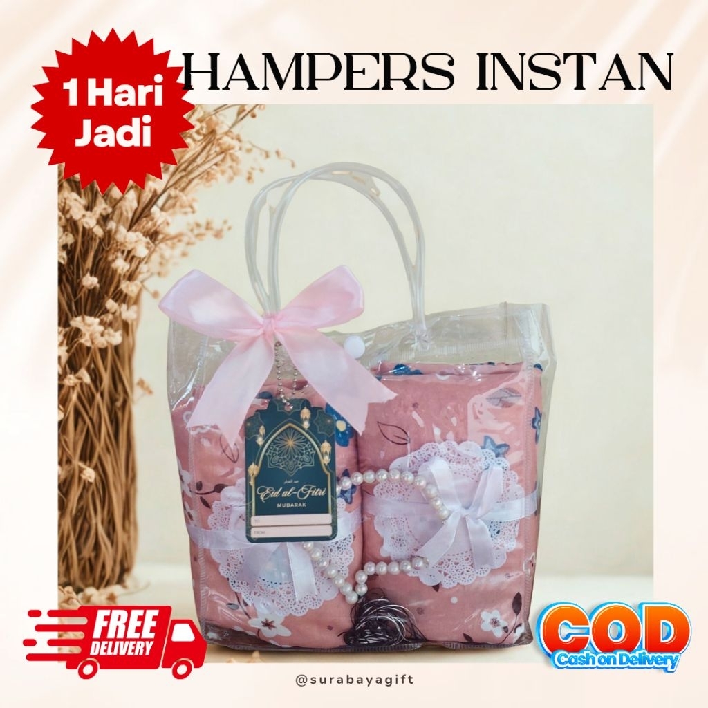 (Hampers Premium Umroh Haji) gift spesial mukena dewasa bahan katun hampers perpisahan guru sekolah