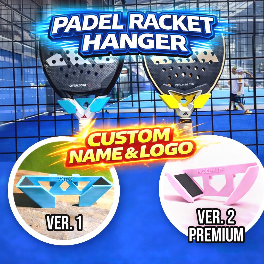 Jual Padel Racket Holder Hanger Gantungan Raket Padel Tennis Custom ...