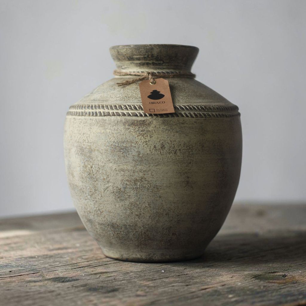 Jual HIRA.CO - Wadas Vase Terakota Rustic Minimalis Dekorasi Aesthetic ...