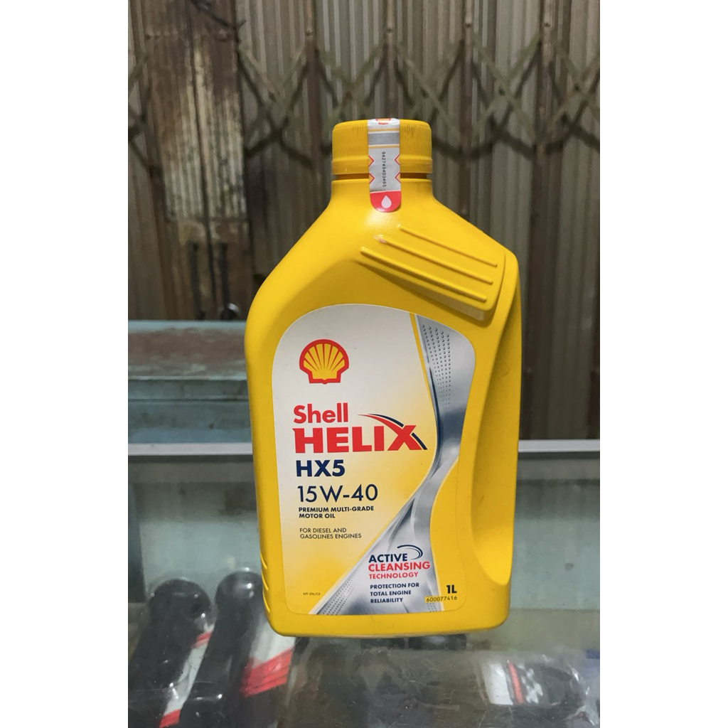 Jual Oli Mesin Shell Helix HX5 15W-40 1 Liter - Teknologi Pembersih ...