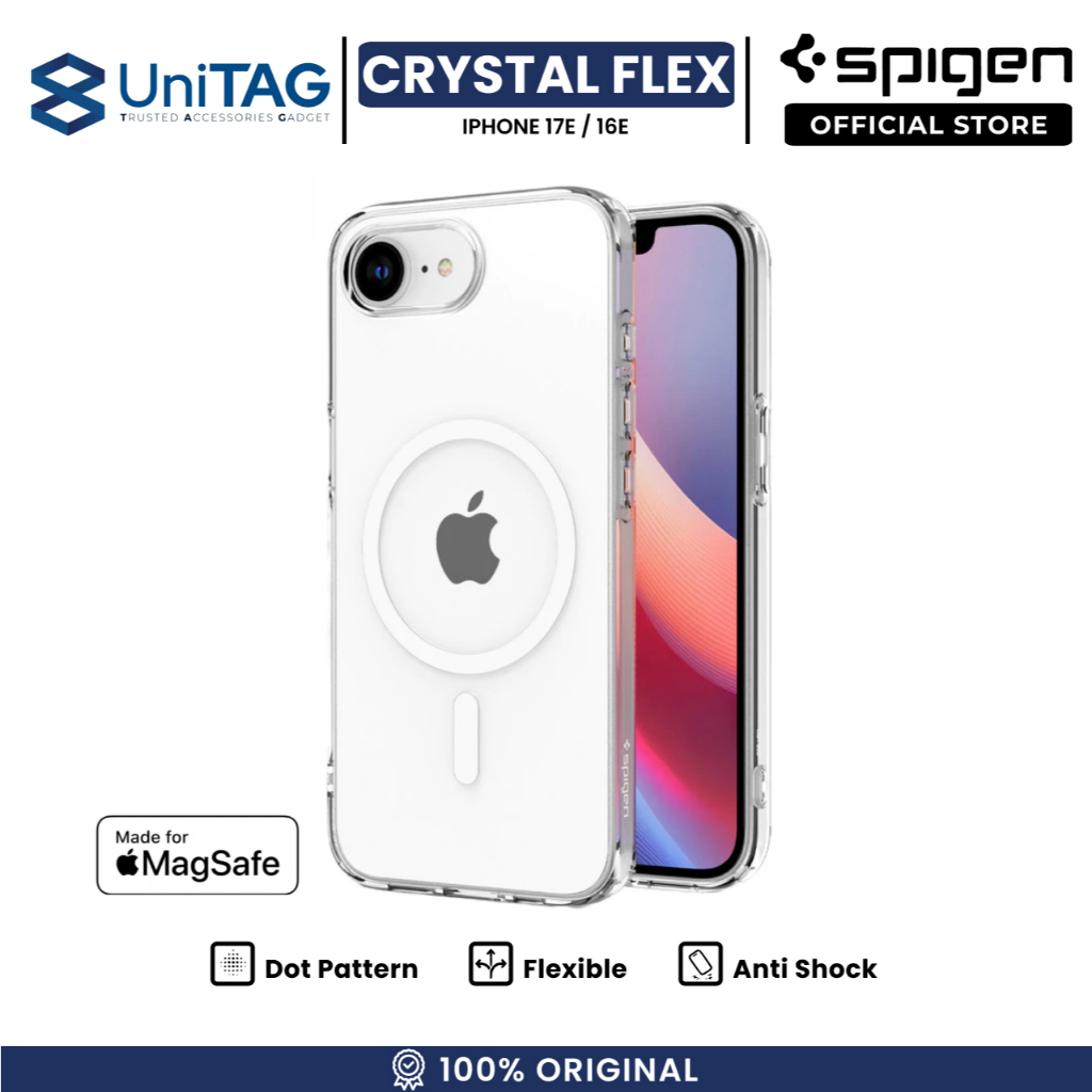 Jual SPIGEN Case for iPhone 17e 16e Crystal Flex Magfit Clear Slim ...