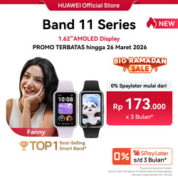 [TOP 1 | Ready Stock | Voucher s/d 15%*] HUAWEI Band 11 Series | 1.62”AMOLED Dis