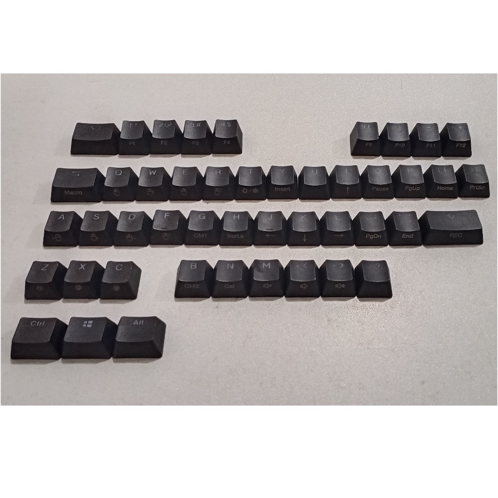 Jual Keycaps OEM Black Tembus Cahaya Double Shot Bijian | Shopee Indonesia
