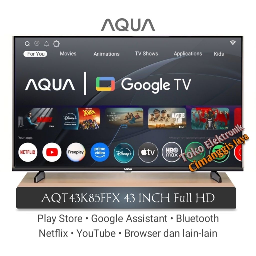 google android smart tv led Aqua 43 inch digital 43T50 43H5F dan 43K85FUX