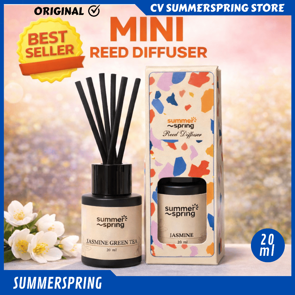 Jual MINI Reed Diffuser Summerspring Pengharum Ruangan 20ml | Wewangian ...