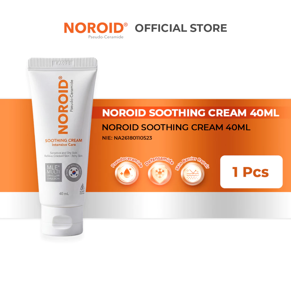Pratinjau Noroid Soothing Cream Pelembap Moisturizer Harian Untuk Kulit Sangat Kering, Pecah-pecah, Mengelupas & Saat Eksim Kambuh