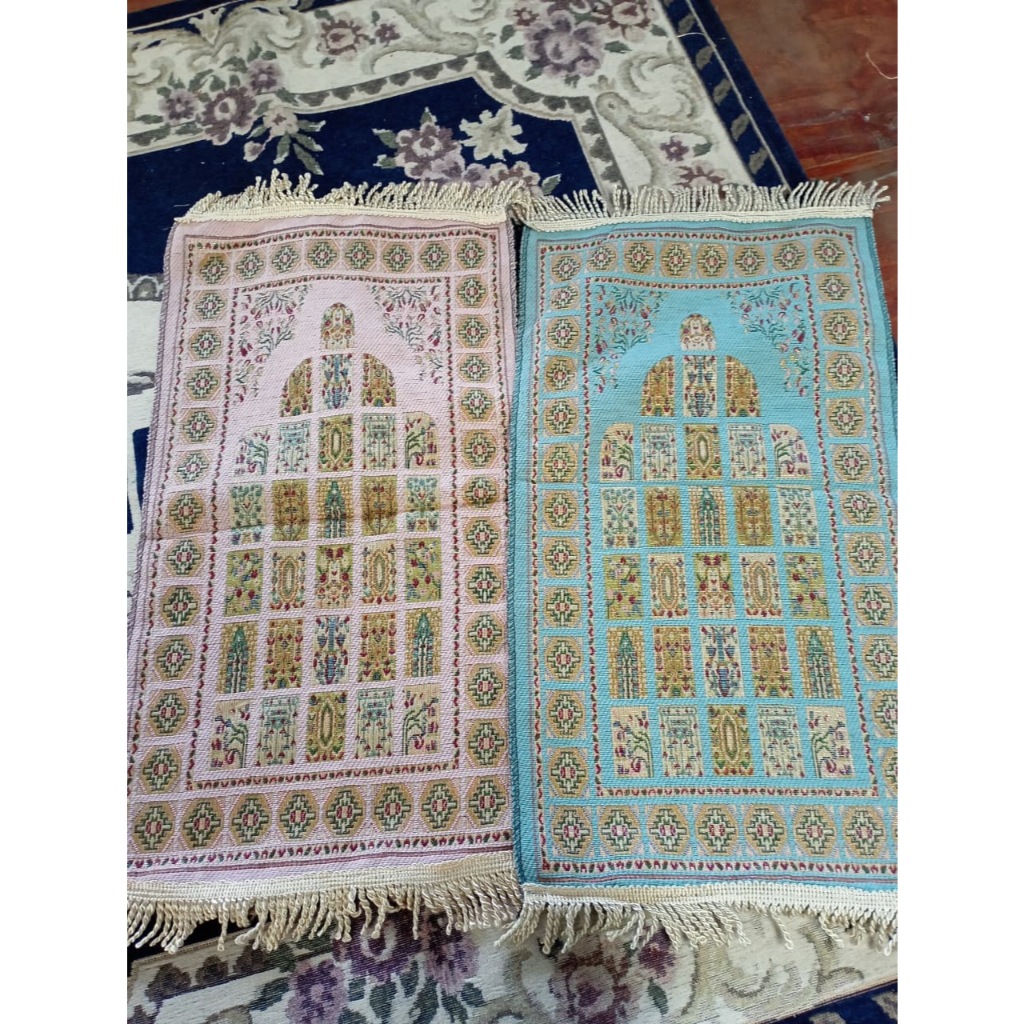 [COD] Sajadah Turki Bahan Premium Rumbai Rajut  Perlengkapan Sholat AR-94